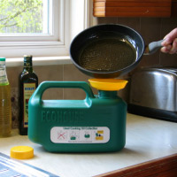eco house waste oil container